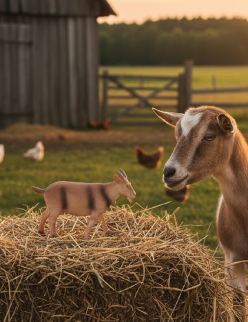 Figurina Capra Zd Trading, maro