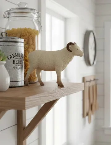 Figurina Oaie Zd Trading, ecru