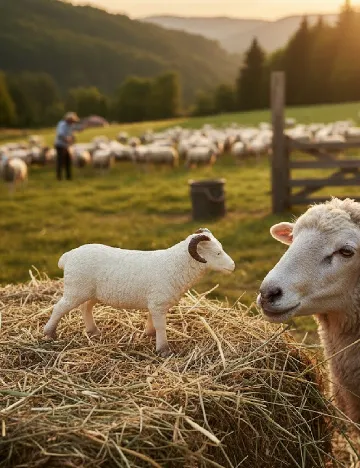 Figurina Oaie Zd Trading, ecru