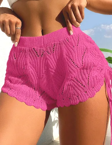 Pantaloni scurti de baie SHEIN, roz