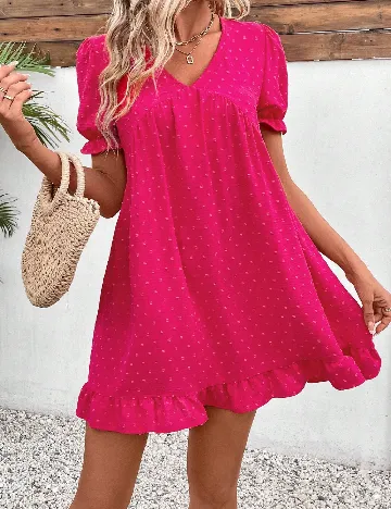Rochie scurta SHEIN, roz Roz