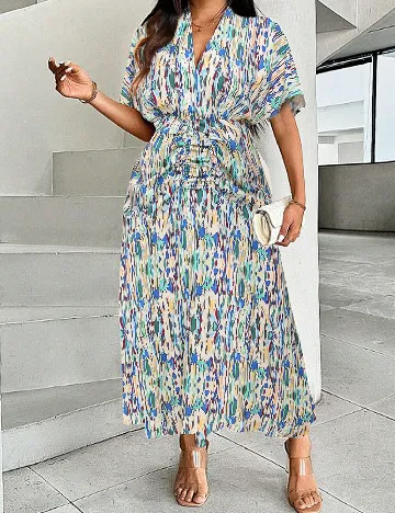 Rochie lunga SHEIN CURVE, mix culori