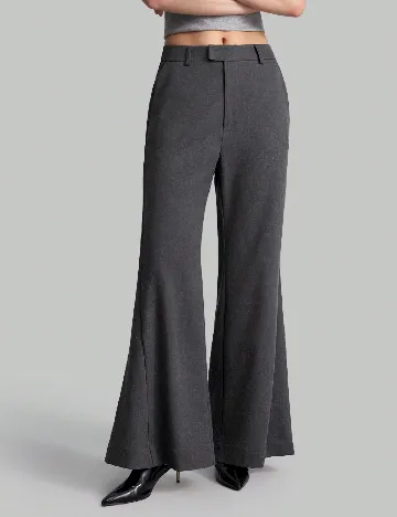 Pantaloni SHEIN, gri inchis Gri