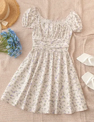 Rochie scurta SHEIN, crem Crem
