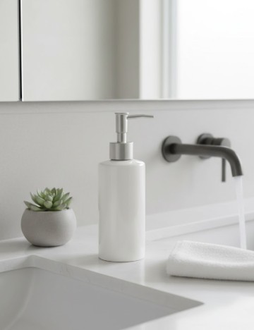 Dozator de sapun, alb