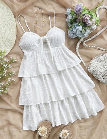 Rochie scurta SHEIN, alb