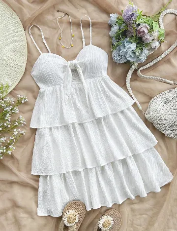 Rochie scurta SHEIN, alb