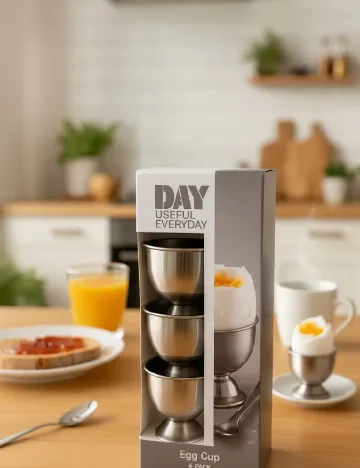 Recipient pentru oua 4 bucati, argintiu