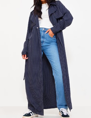 Trench PRETTYLITTLETHING, bleumarin