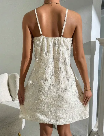 Rochie scurta SHEIN, crem