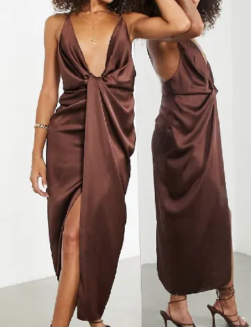 Rochie medie ASOS, maro Maro