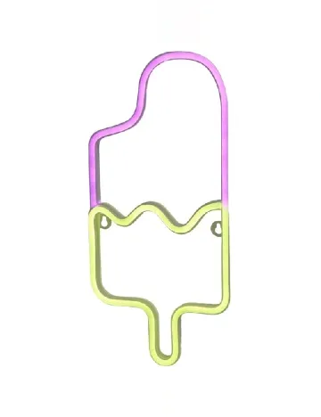 Decoratiune LED OutletMag, mix culori