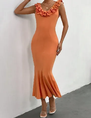 Rochie lunga SHEIN, portocaliu Portocaliu