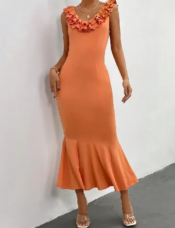 Rochie lunga SHEIN, portocaliu Portocaliu