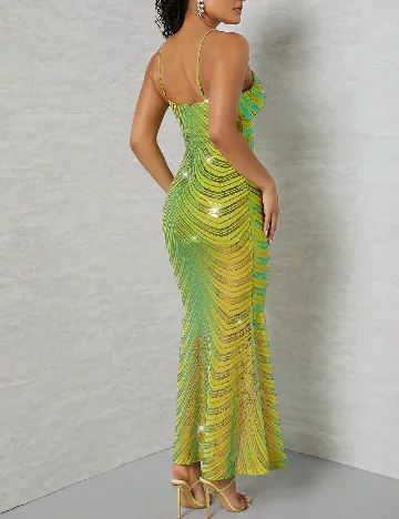 Rochie lunga SHEIN, verde Verde