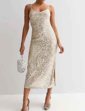 Rochie medie New look, crem Crem