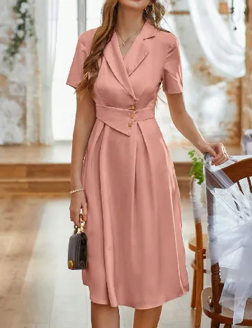 Rochie scurta SHEIN, roz Roz