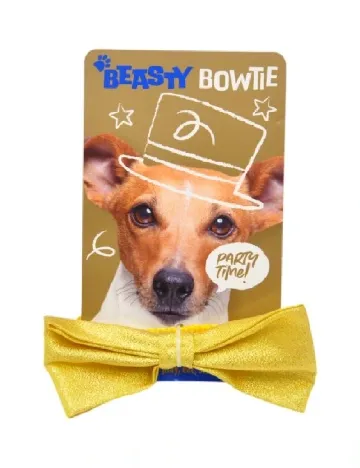Papion pentru catei Beasty, galben Galben