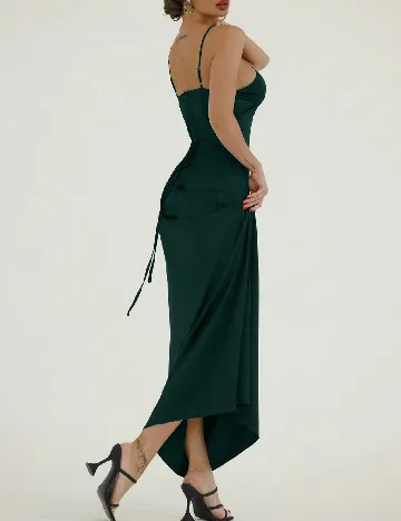 Rochie lunga SHEIN, verde inchis Verde