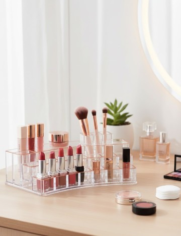 Organizator makeup, transparent