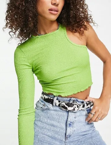 Top Violet Romance, verde Verde