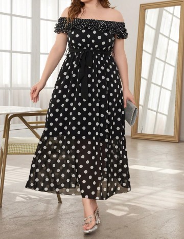 Rochie lunga SHEIN CURVE, negru