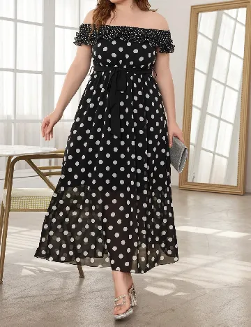 Rochie lunga SHEIN CURVE, negru