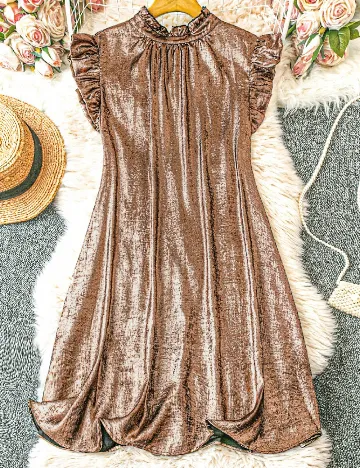 Rochie scurta SHEIN CURVE, maro