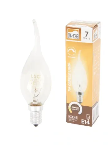 Bec lumanare LSC, transparent Alb