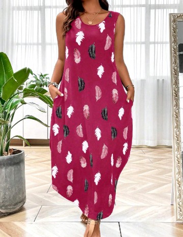 Rochie lunga SHEIN CURVE, roz