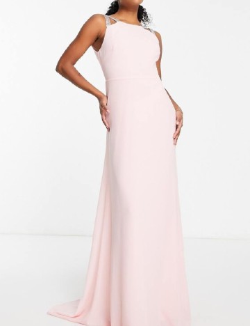 Rochie lunga TFNC London, roz