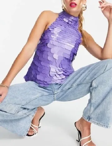 Bluza ASOS, mov Mov