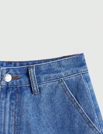 Pantaloni scurti Romwe, albastru Albastru