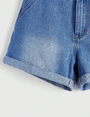 Pantaloni scurti Romwe, albastru Albastru