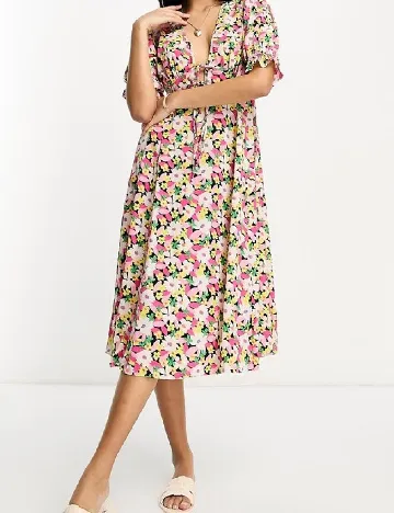 Rochie medie ASOS, floral print Floral print