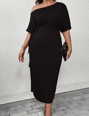 Rochie lunga SHEIN CURVE, negru Negru