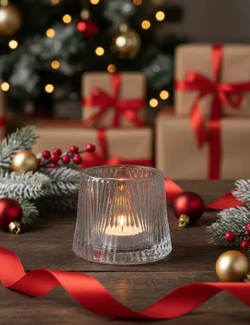 Suport lumanare, verde Verde