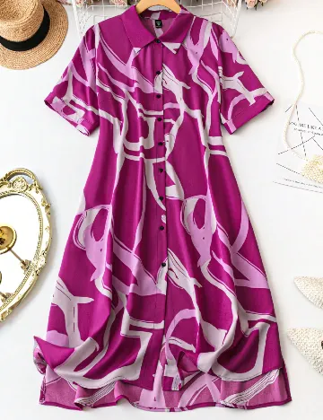 Rochie medie SHEIN CURVE, mov Mov