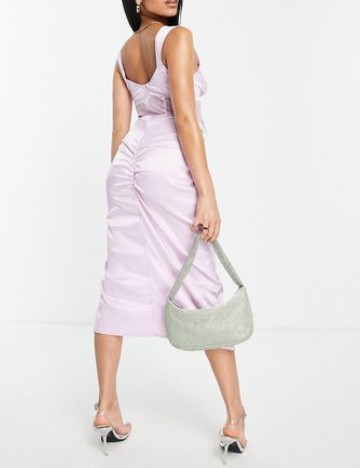 Rochie medie ASOS, roz
