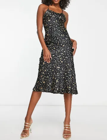 Rochie medie Violet Romance, negru