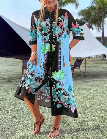 Rochie lunga SHEIN CURVE, mix culori Mix culori