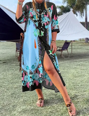 Rochie lunga SHEIN CURVE, mix culori Mix culori