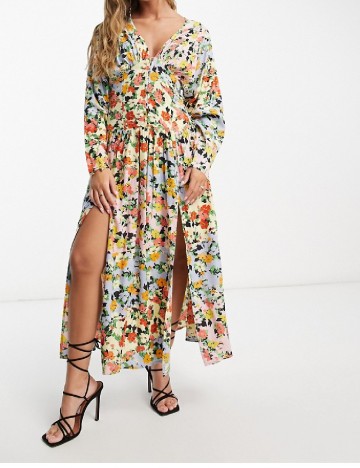 Rochie medie ASOS, floral print