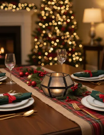 Suport lumanare, negru Negru