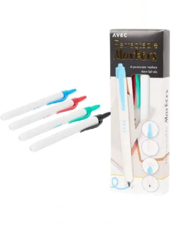 Set markere 4 bucati AVEC, mix culori Mix culori