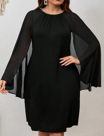 Rochie medie SHEIN CURVE, negru Negru