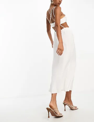 Rochie lunga ASOS, alb
