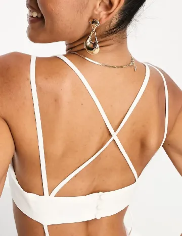 Rochie lunga ASOS, alb