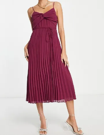 Rochie medie ASOS, pruna