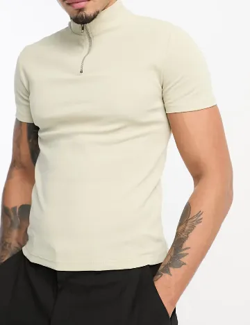 Tricou ASOS, bej Crem